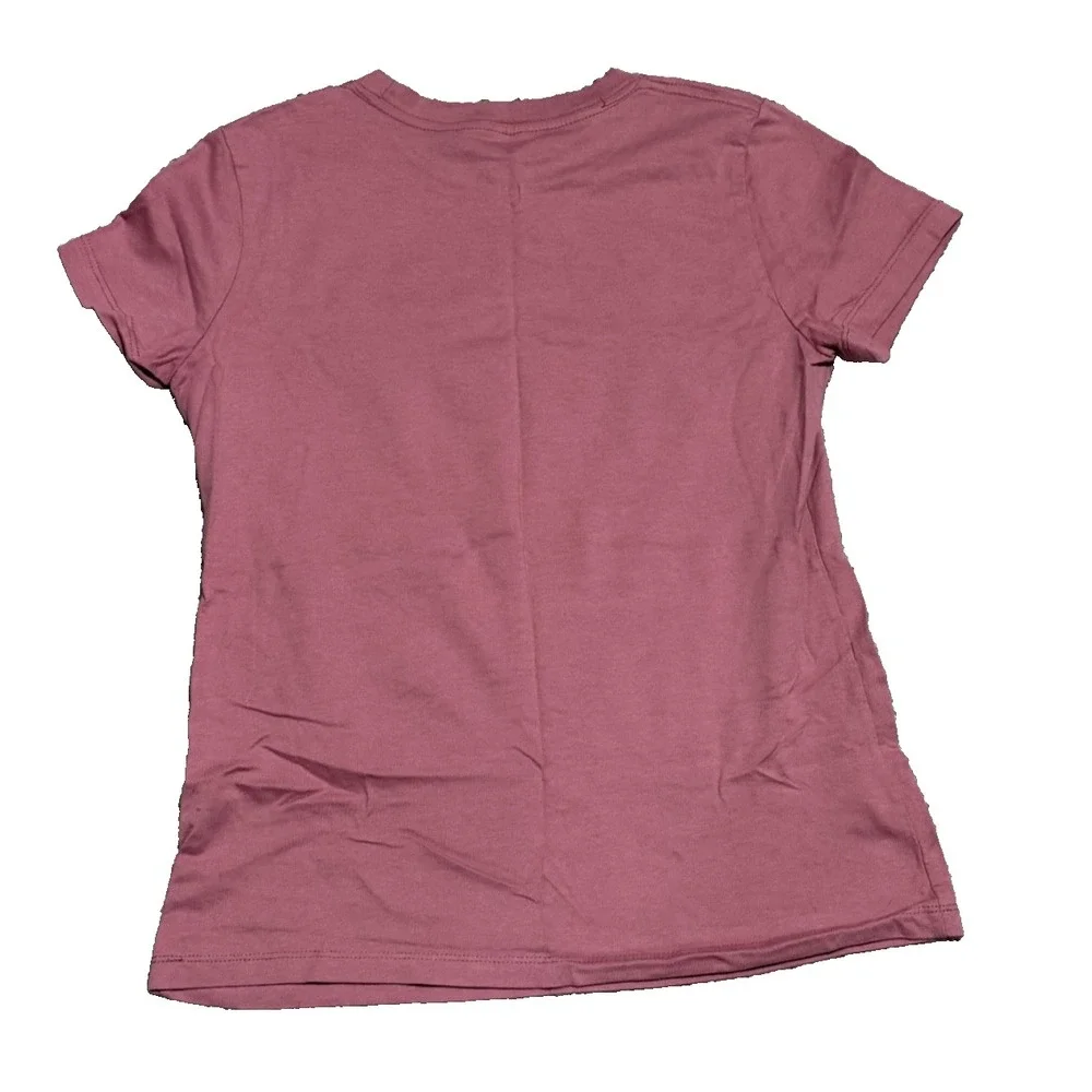 Nike‎ Women's S The Nike Tee DX0584-667 Pink with Silver Logo Swoosh Galaxy NWOT